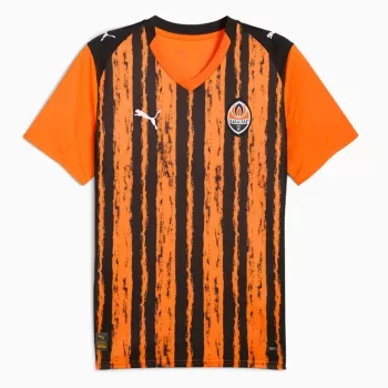 25-26 FC Shakhtar Donetsk Mens Home Soccer Jersey Orange Black