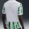 25-26 Nigeria Mens Away Soccer Jersey White Green Collage