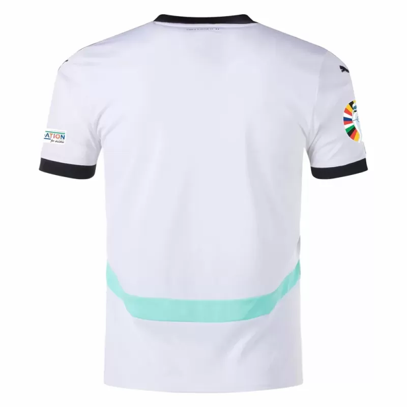 Euro 2024 Austria Mens Away Soccer Jersey White Green Kit Euro 2024 Austria Mens Away Soccer Jersey White Green Kit