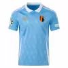 Euro 2024 Belgium Mens Away Soccer Jersey Blue White Collar Euro 2024 Belgium Mens Away Soccer Jersey Blue White Collar