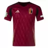 Euro 2024 Belgium Mens Home Soccer Jersey Elegant Burgundy Euro 2024 Belgium Mens Home Soccer Jersey Elegant Burgundy