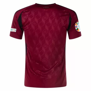 Euro 2024 Belgium Mens Home Soccer Jersey Elegant Burgundy Euro 2024 Belgium Mens Home Soccer Jersey Elegant Burgundy