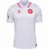 Euro 2024 Denmark Mens Away Soccer Jersey White National Kit