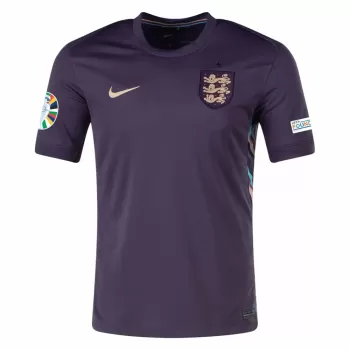 Euro 2024 England Mens Away Soccer Jersey Purple National Kit