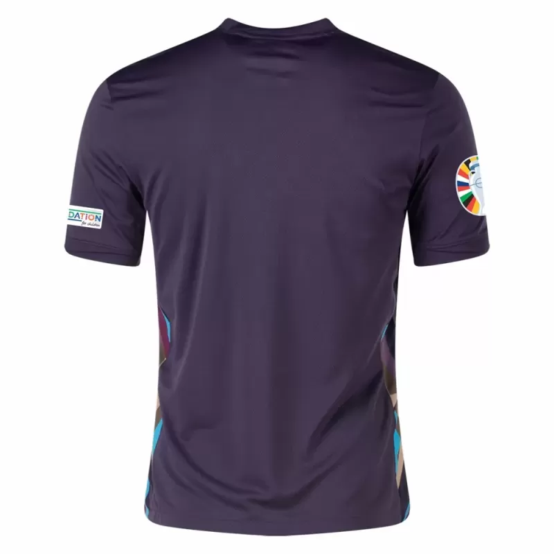 Euro 2024 England Mens Away Soccer Jersey Purple National Kit