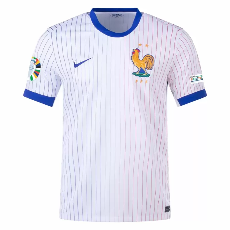 Euro 2024 France Mens Away Soccer Jersey White National Kit Euro 2024 France Mens Away Soccer Jersey White National Kit