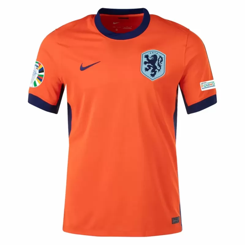 Euro 2024 Netherlands Mens Home Soccer Jersey National Kit