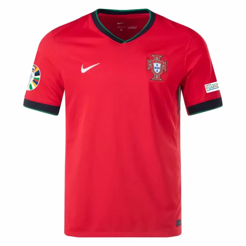 Euro 2024 Portugal Mens Home Soccer Jersey National Kit Euro 2024 Portugal Mens Home Soccer Jersey National Kit