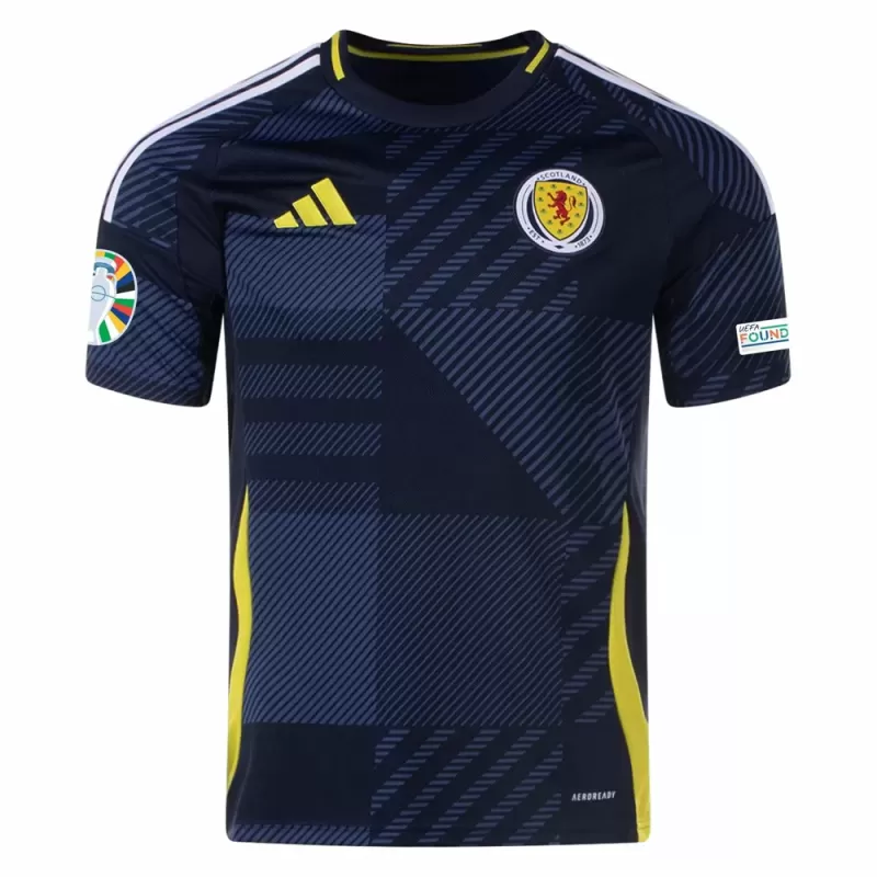 Euro 2024 Scotland Mens Home Soccer Jersey Tartan National Kit Euro 2024 Scotland Mens Home Soccer Jersey Tartan National Kit