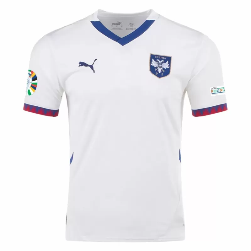 Euro 2024 Serbia Mens Away Soccer Jersey National Kit Euro 2024 Serbia Mens Away Soccer Jersey National Kit