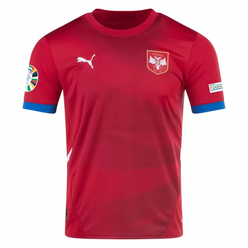Euro 2024 Serbia Mens Home Soccer Jersey National Kit Euro 2024 Serbia Mens Home Soccer Jersey National Kit