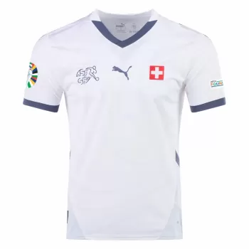 Euro 2024 Switzerland Mens Away Soccer Jersey National Kit