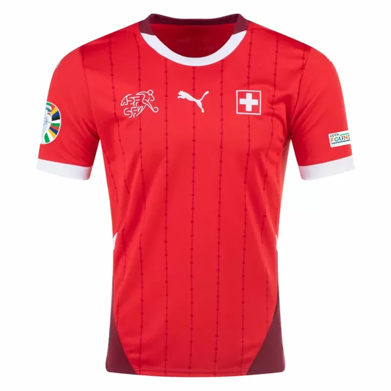 Euro 2024 Switzerland Mens Home Soccer Jersey National Kit
