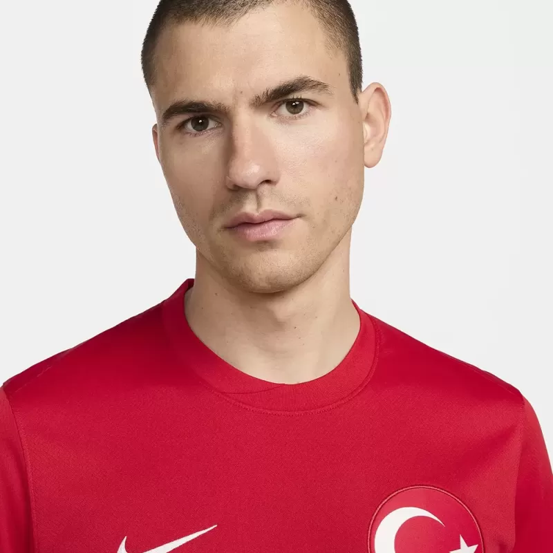 Euro 2024 Turkey Mens Away Soccer Jersey Al Sancak Red