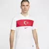 Euro 2024 Turkey Mens Home Soccer Jersey Red Band White