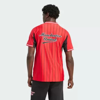 Manchester United Mens US Pack Soccer Jersey Red Baseball Style Manchester United Mens US Pack Soccer Jersey Red Baseball Style